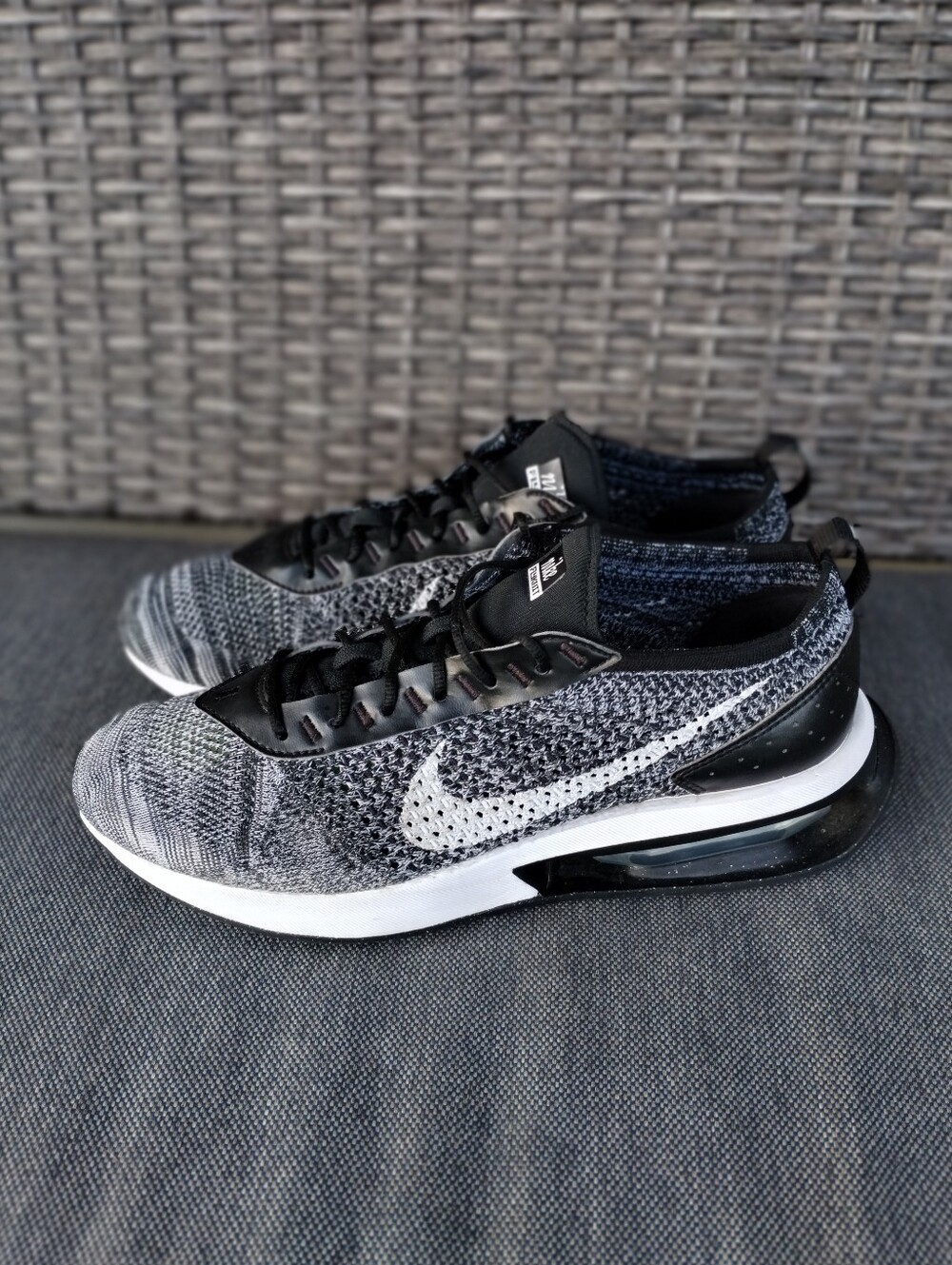 Nike Air Max Flyknit Racer Black White DJ6106-001 Men's Size 10.5